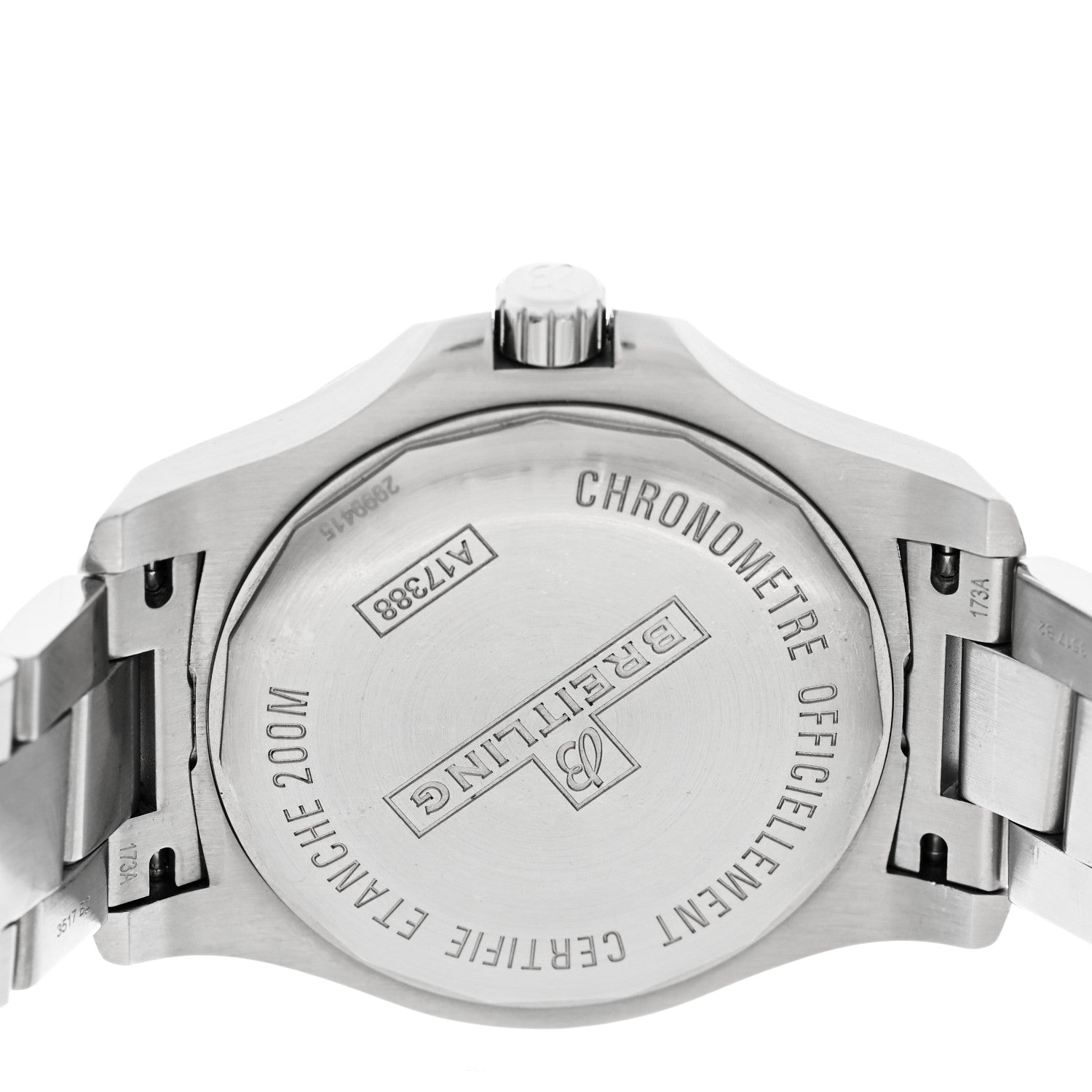 Breitling Stainless Steel 44mm Colt Chronometer Automatic Watch Blue A17388 4 of 5