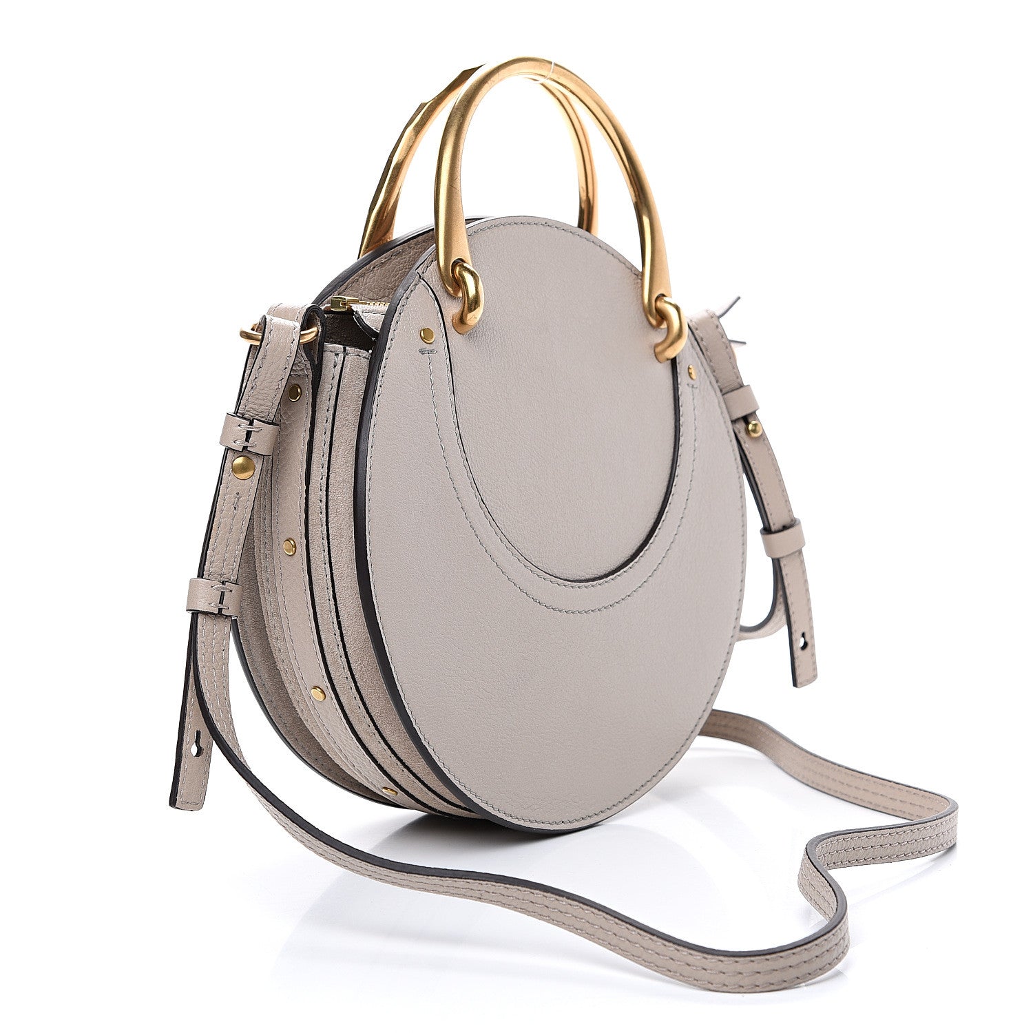 Chloe Calfskin Suede Small Pixie Bag Motty Grey 2 of 9