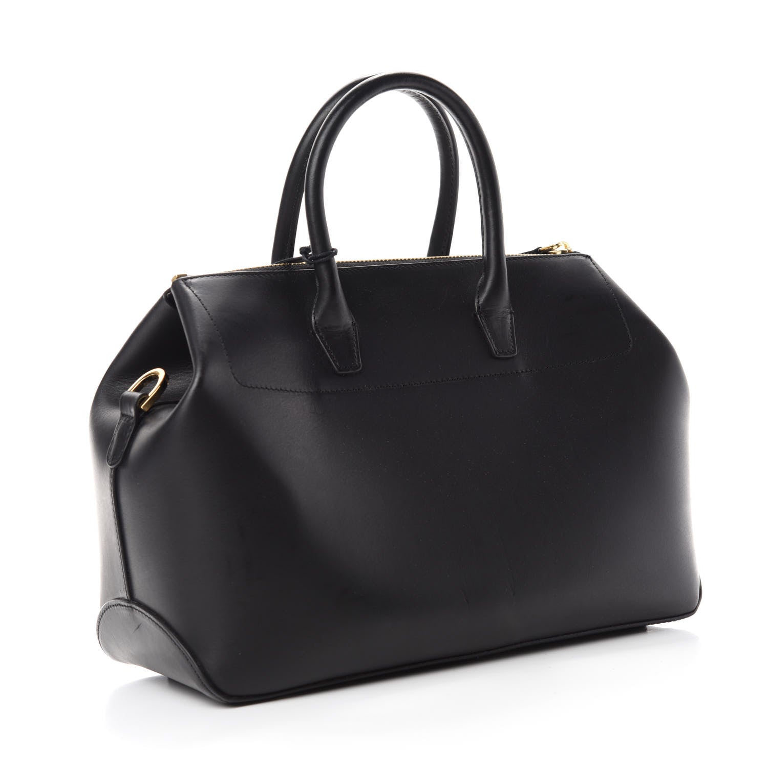 Mansur Gavriel Calfskin Mini Travel Crossbody Bag Black Flamma 3 of 9