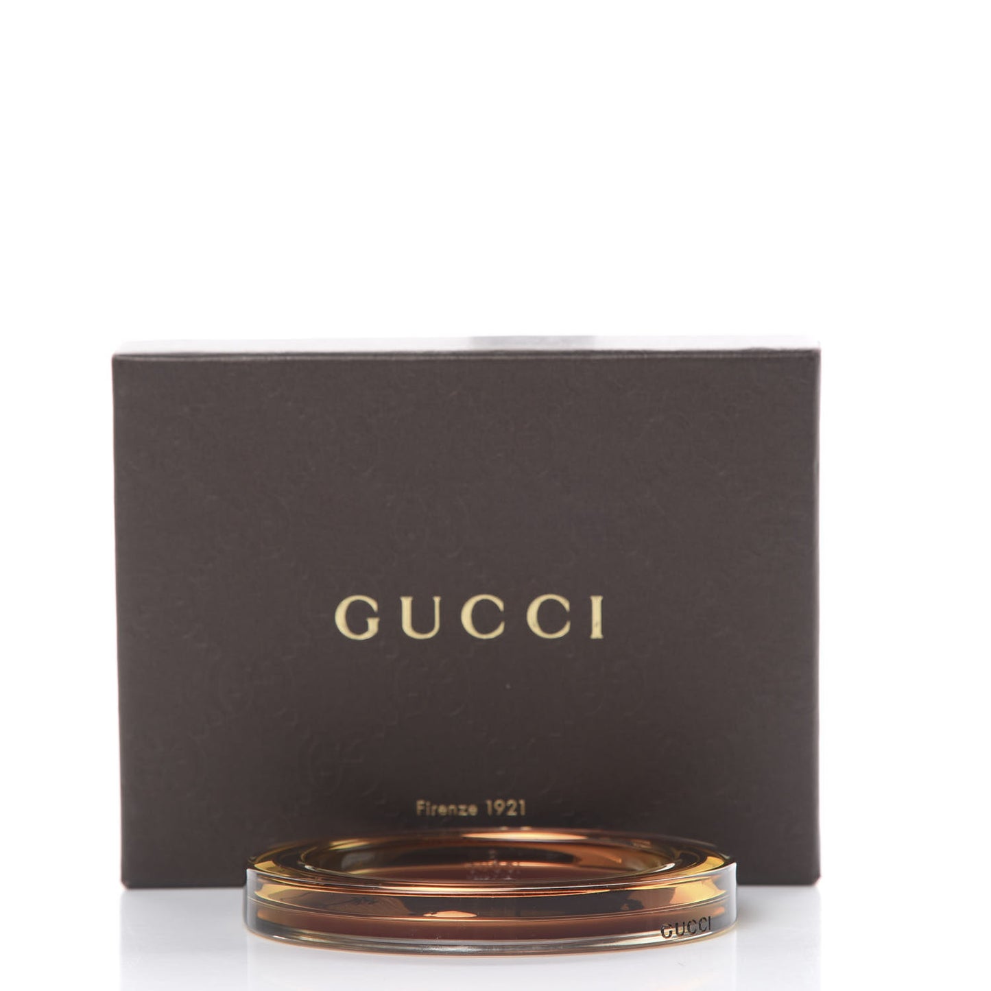 Plexiglass Transparent Bangle Bracelet Chocolate
