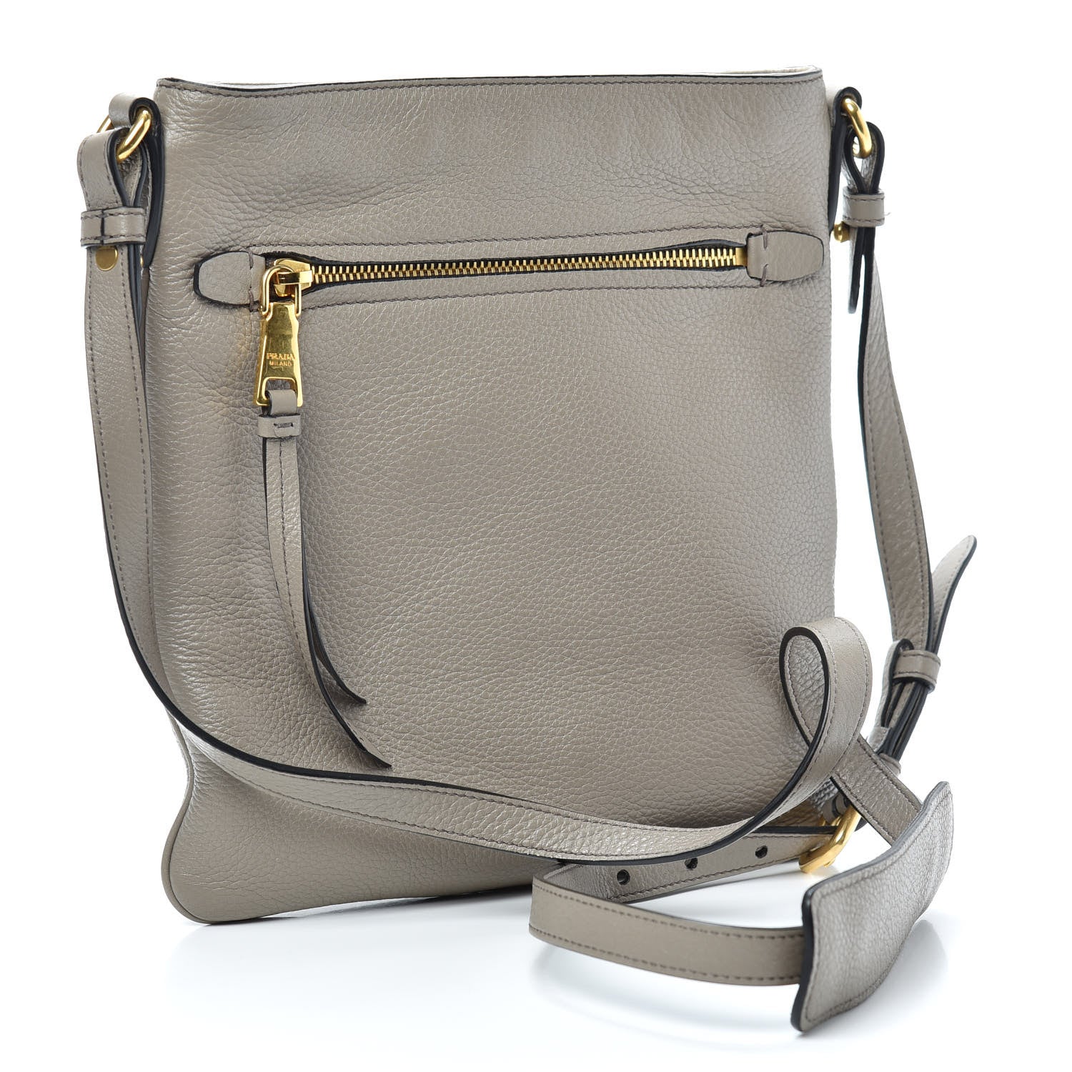 Prada Vitello Daino Crossbody Bag Argilla 3 of 8