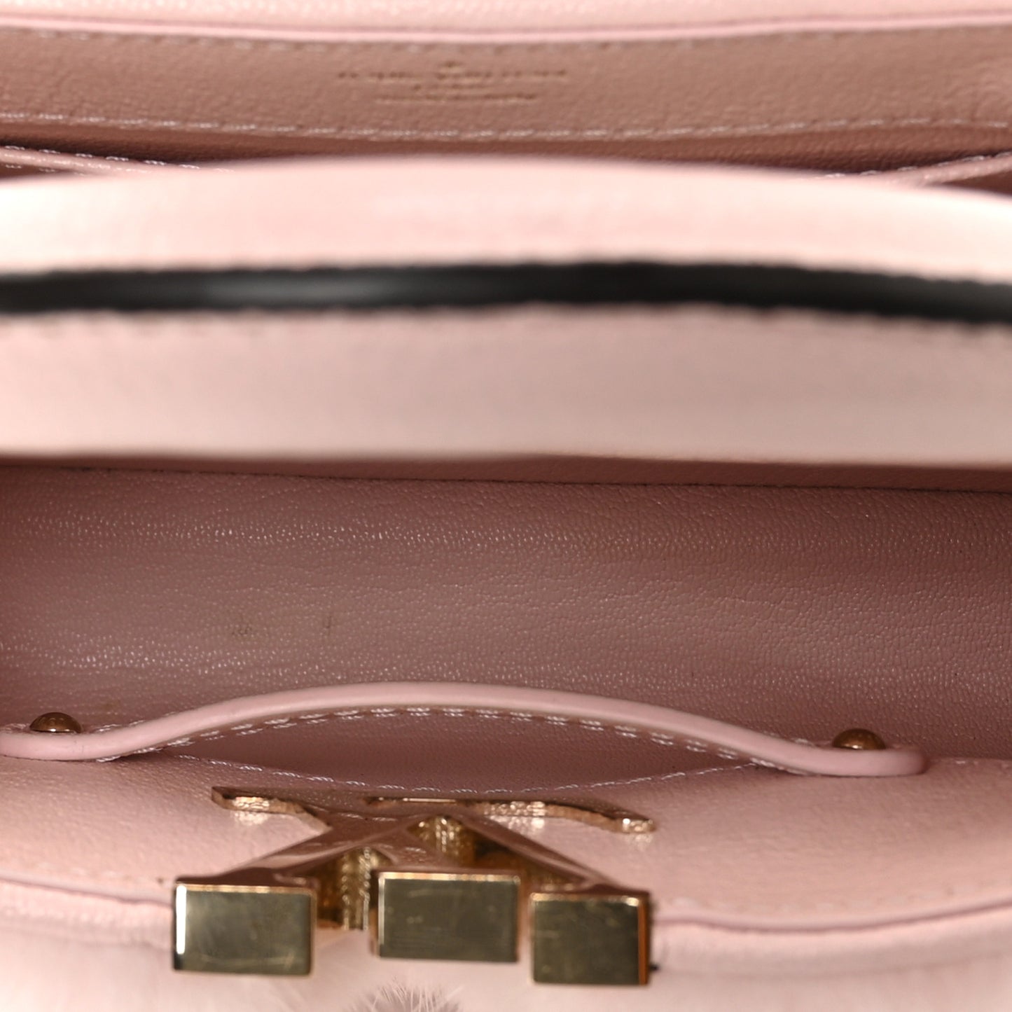 Mink Calfskin Goatskin Capucines Mini Rosewater Pink