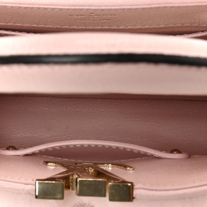 Louis Vuitton Mink Calfskin Goatskin Capucines Mini Rosewater Pink 5 of 12