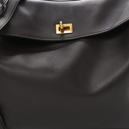 Balenciaga Natural Smooth Calfskin Medium Rodeo Top Handle Handbag Espresso 7 of 9