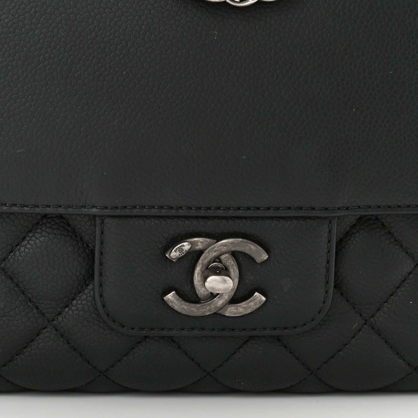 Caviar Quilted All About Flap Bag Black