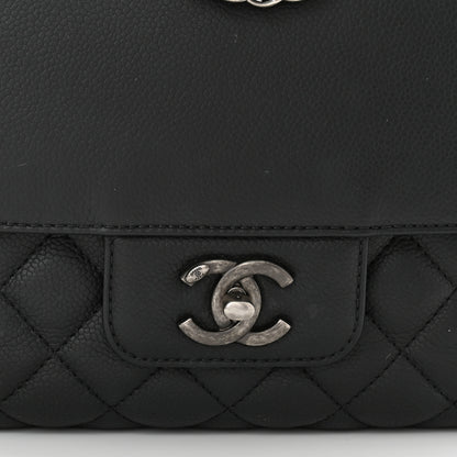 Chanel Caviar Quilted All About Flap Bag Black 8 of 12