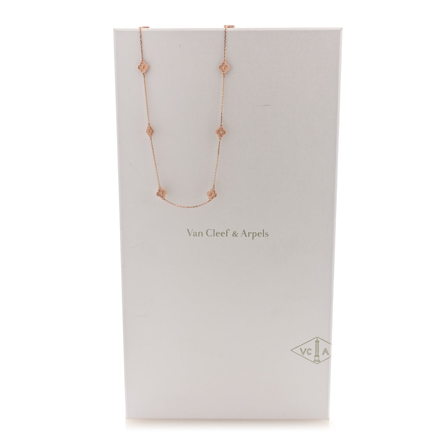 18K Rose Gold 16 Motifs Sweet Alhambra Necklace