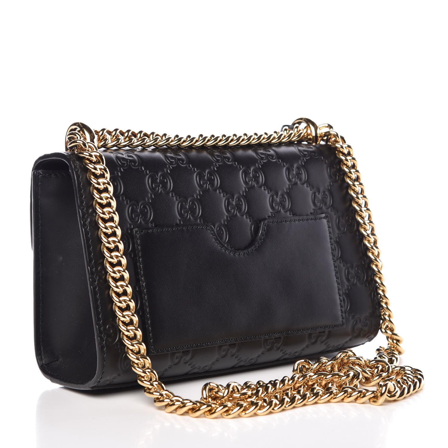 Gucci Guccissima Small Padlock Shoulder Bag Black 3 of 16