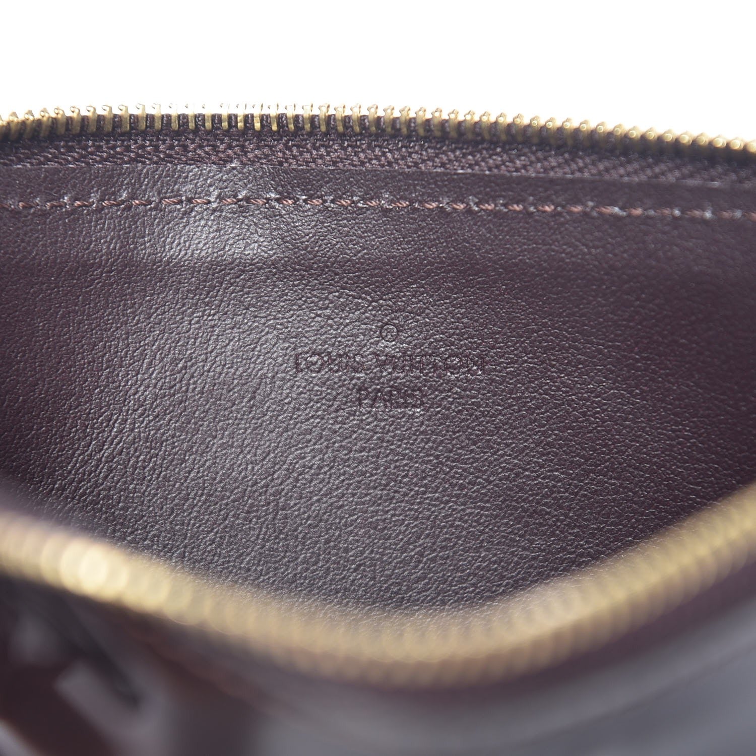 Louis Vuitton Vernis Felicie Chain Wallet Zippered Insert Amarante 6 of 6