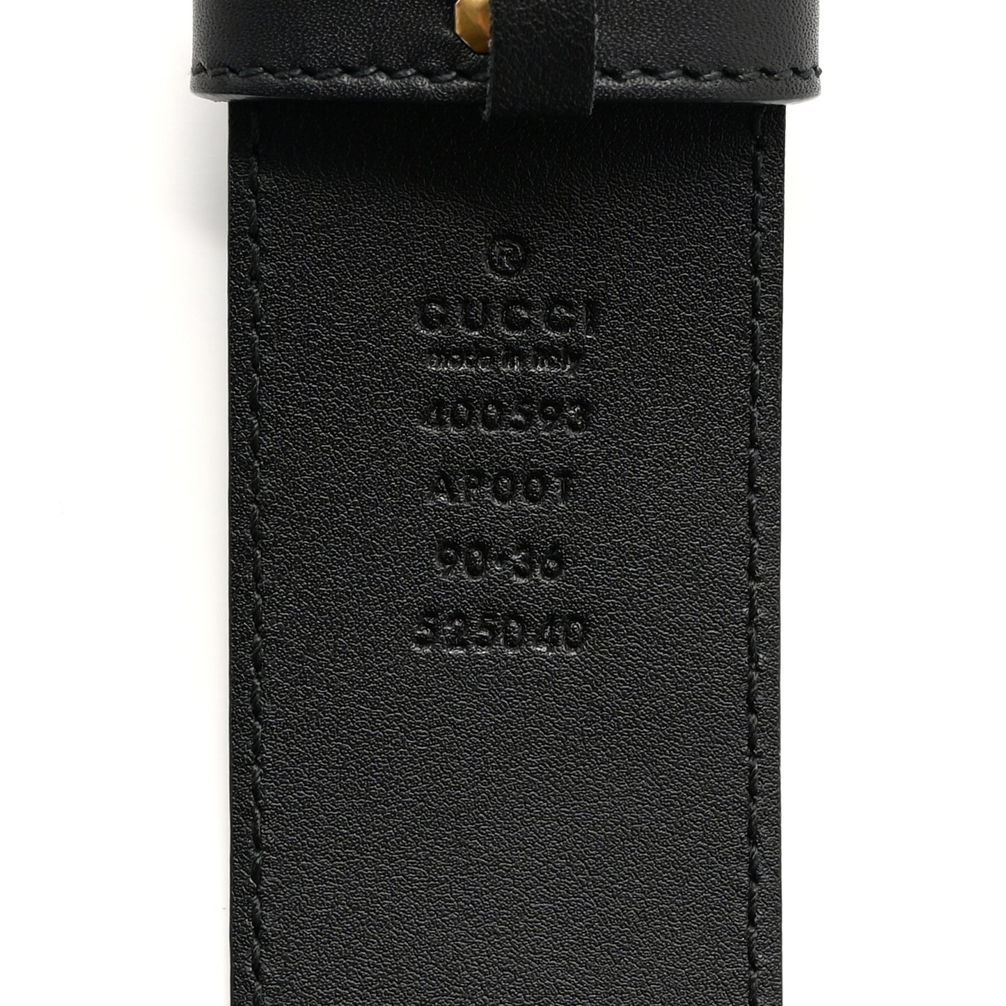 Calfskin Double G 40mm Belt 90 36 Black