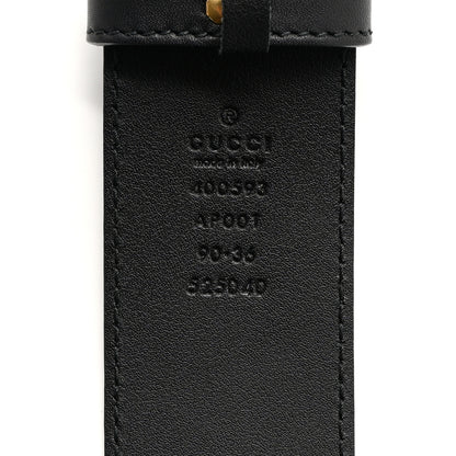 Gucci Calfskin Double G 40mm Belt 90 36 Black 3 of 8