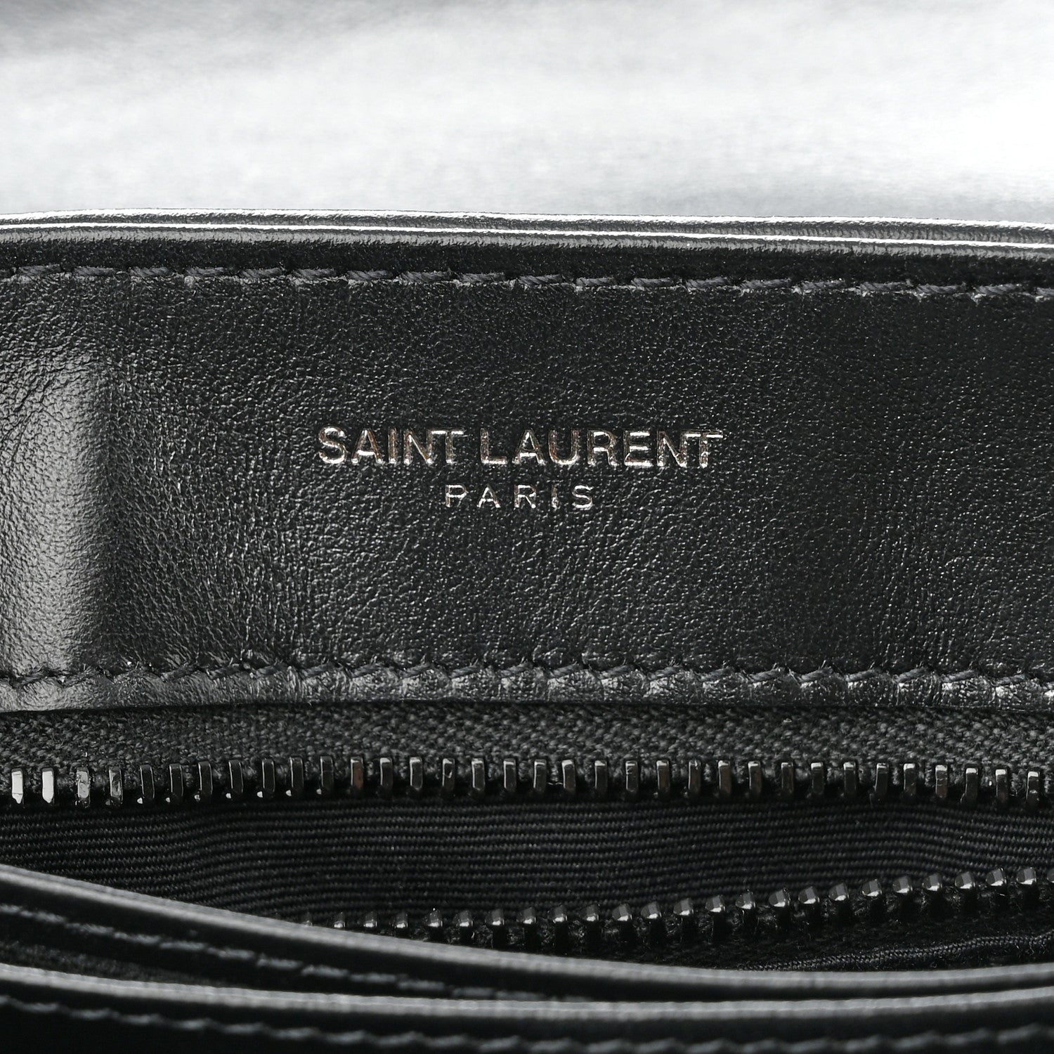 Saint Laurent Calfskin Y Quilted Monogram Monochrome Toy Loulou Crossbody Bag Black 6 of 12
