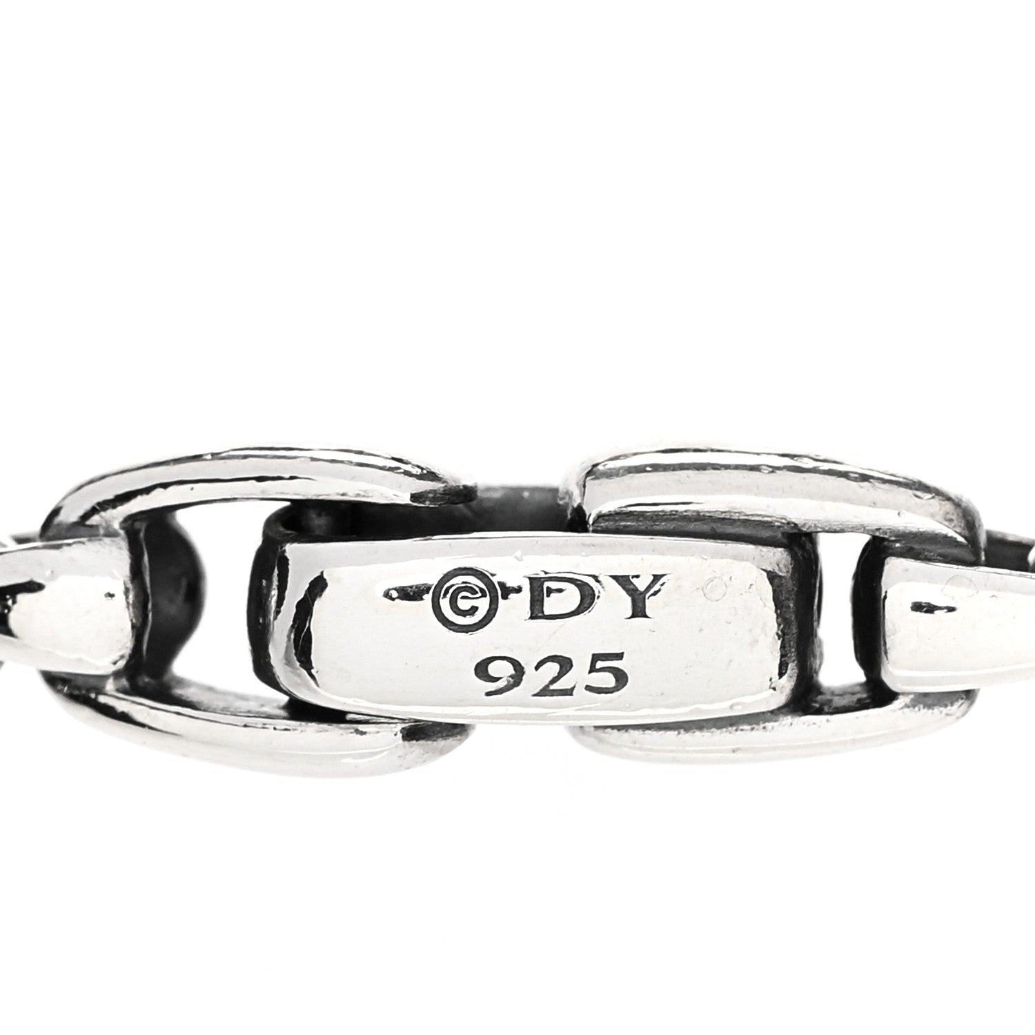 David Yurman Sterling Silver Black Diamond Black Onyx 6mm Spiritual Beads Bracelet 3 of 3
