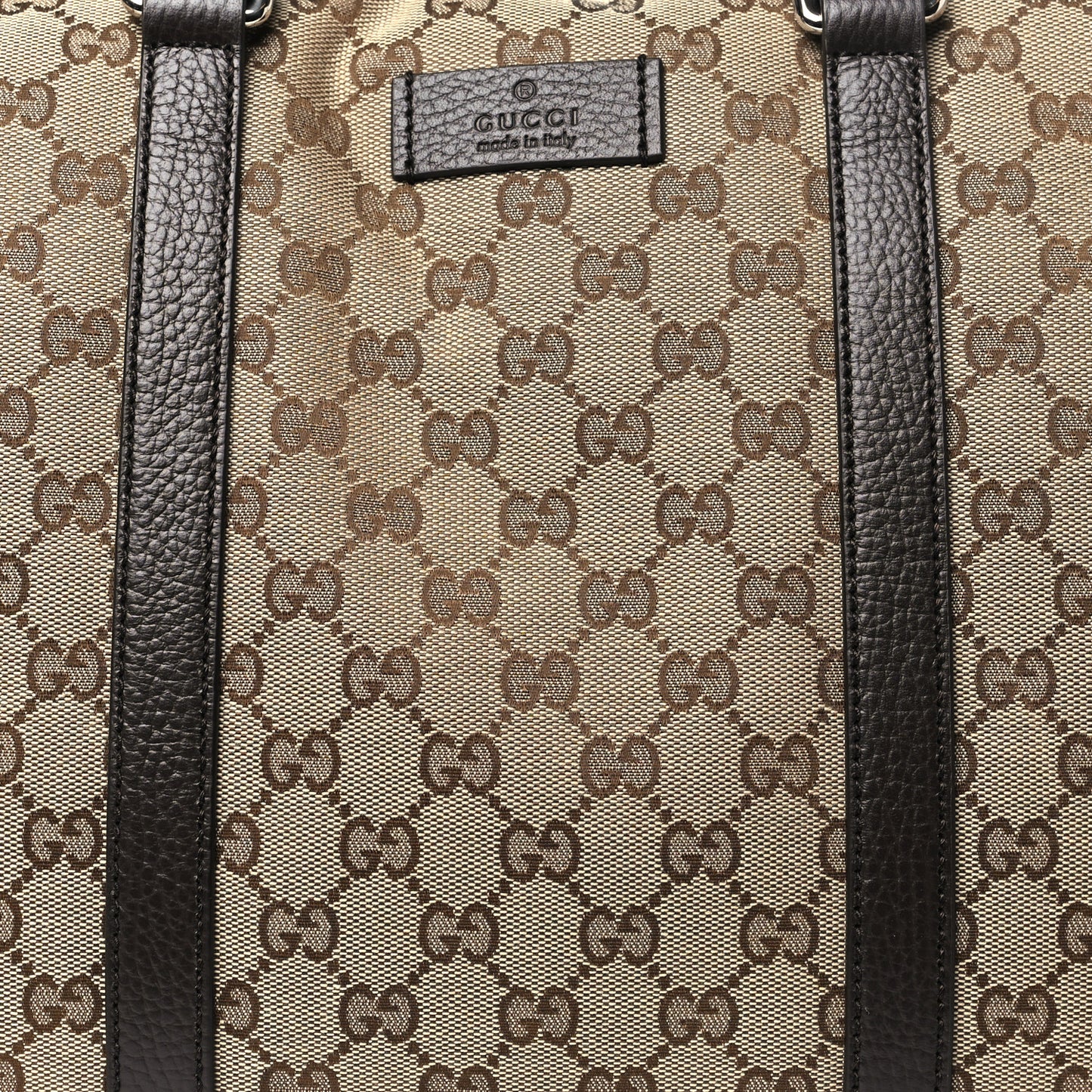 Monogram Dollar Calfskin Boston Duffle Bag Beige Ebony Testa di Moro Marrone Scuro