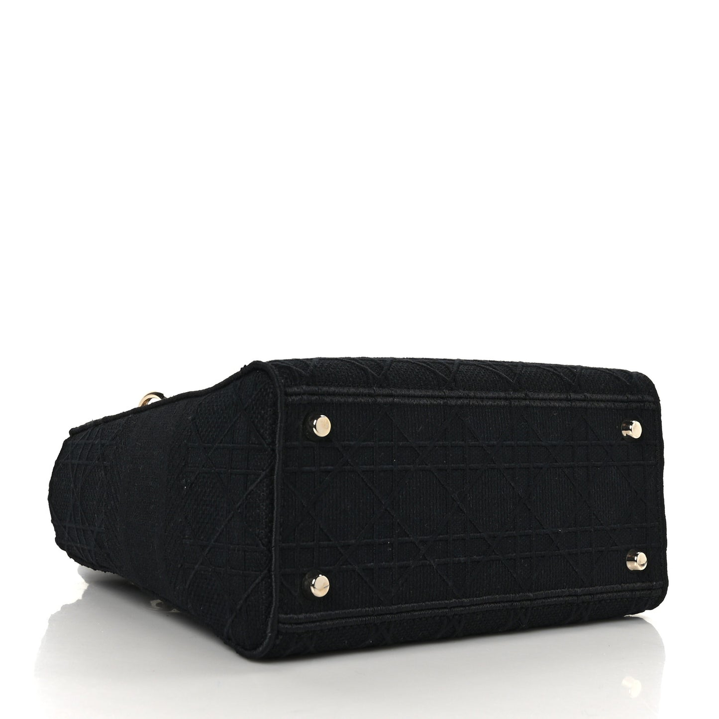 Canvas Embroidered Cannage Medium Lady D-Lite Black