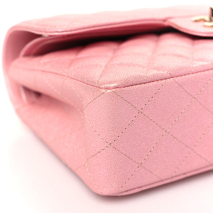 Chanel Iridescent Caviar Quilted Small Double Flap Pink 9 of 11