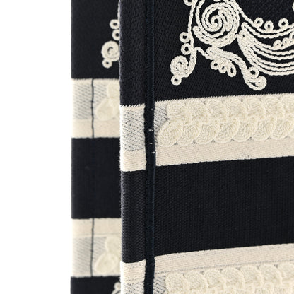 Christian Dior Canvas Embroidered Cornely Book Tote Blue White 11 of 11