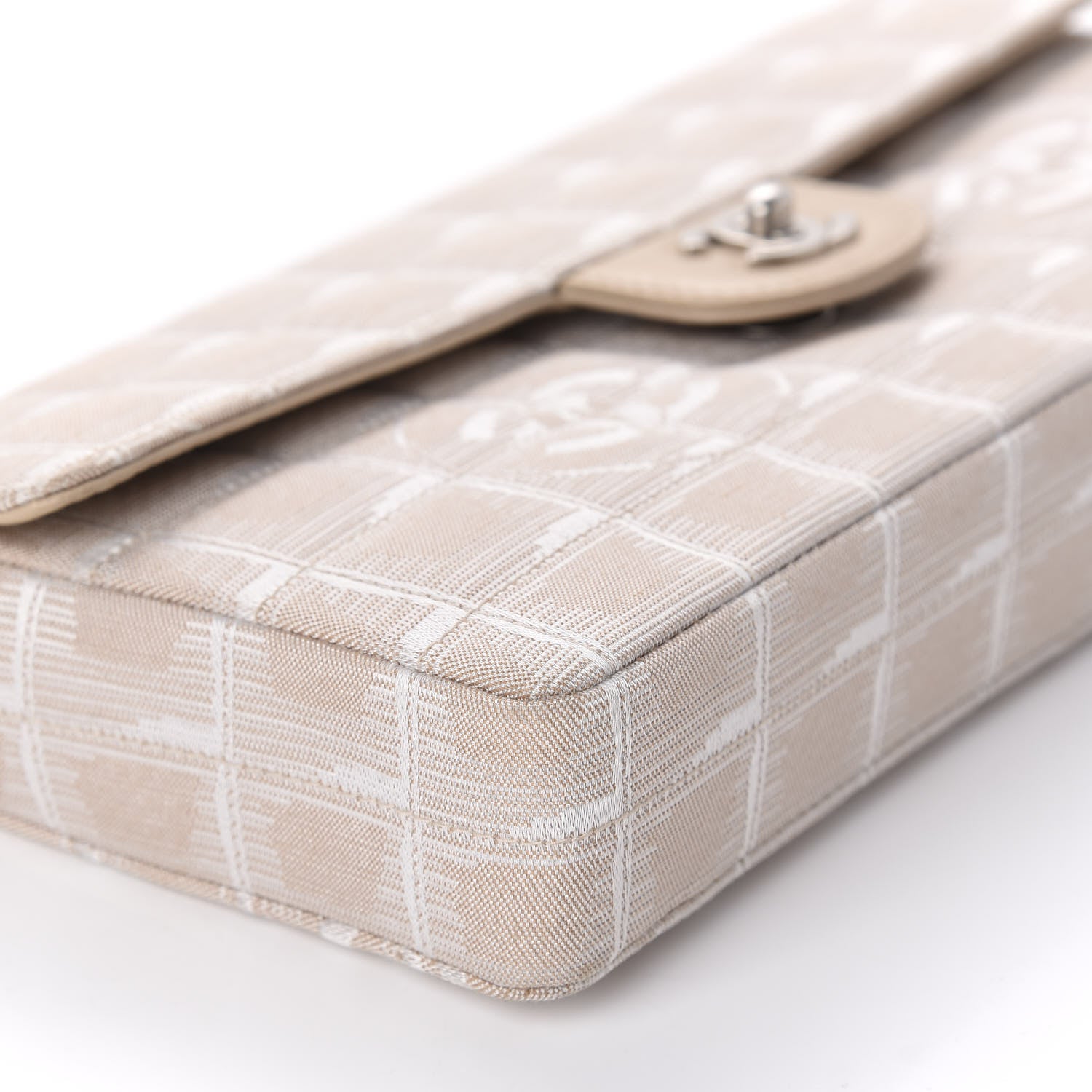 Chanel Nylon Travel East West Flap Beige 6 of 13