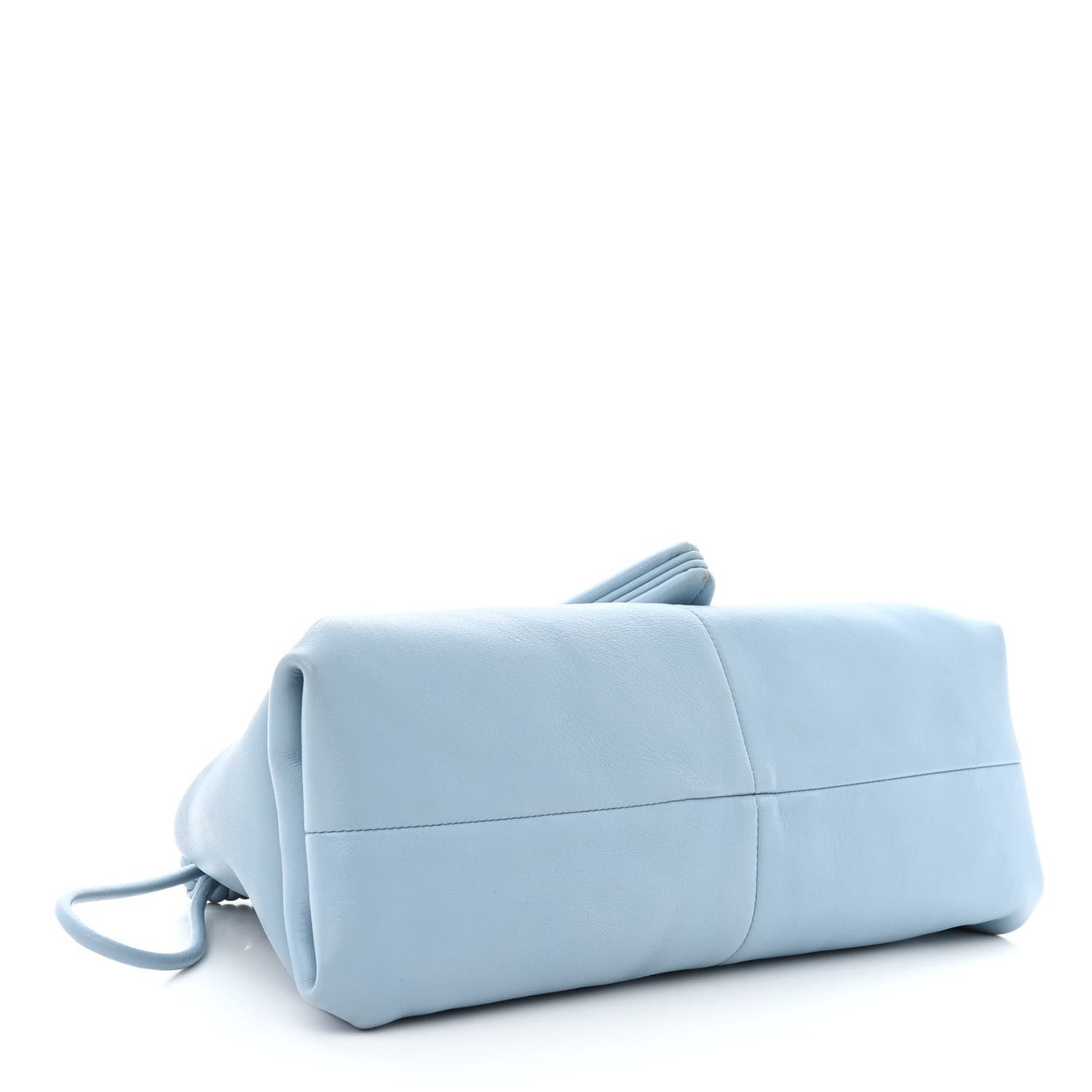 Lambskin BV Trine Clutch Ice