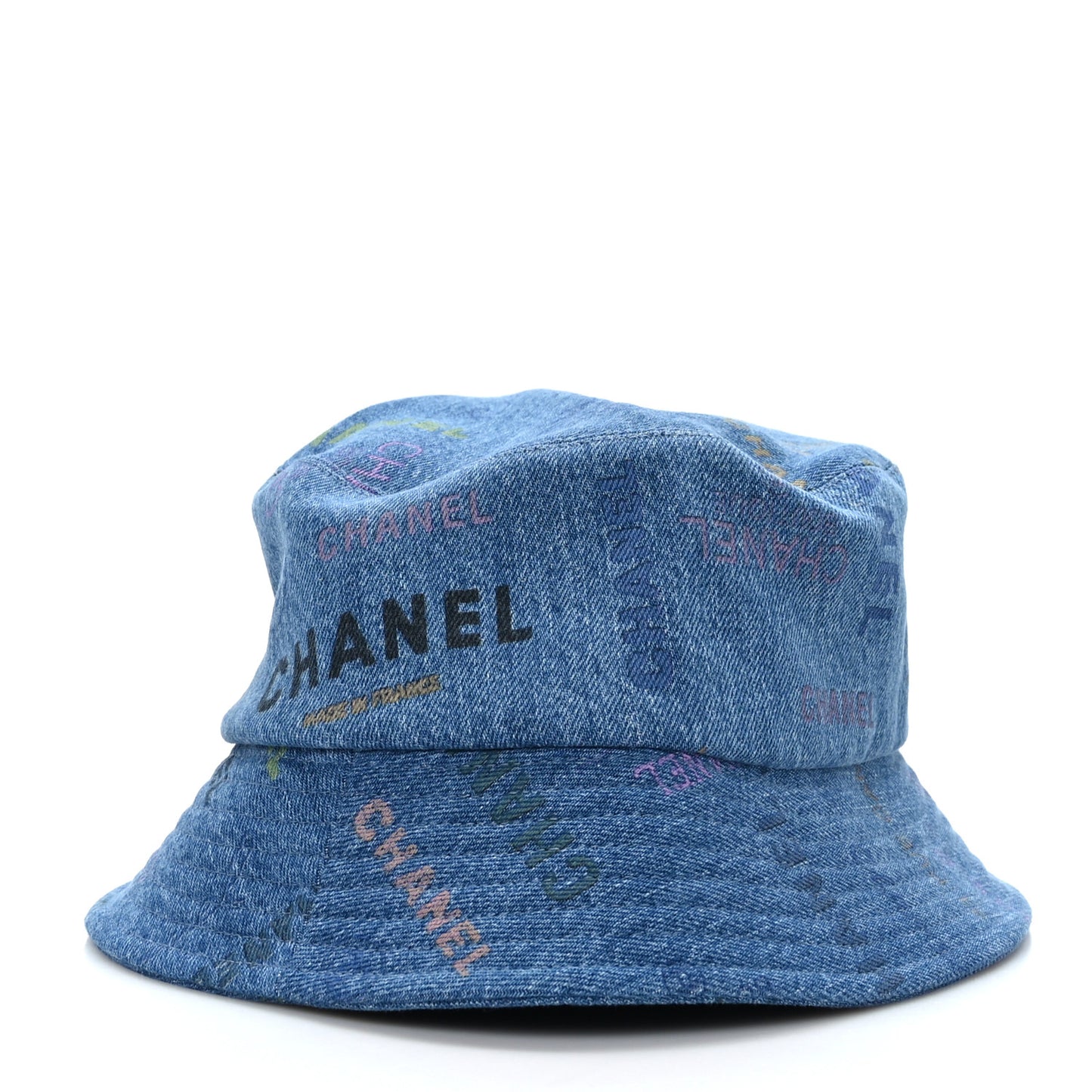 Denim Mood Cloche Bucket Hat L Blue