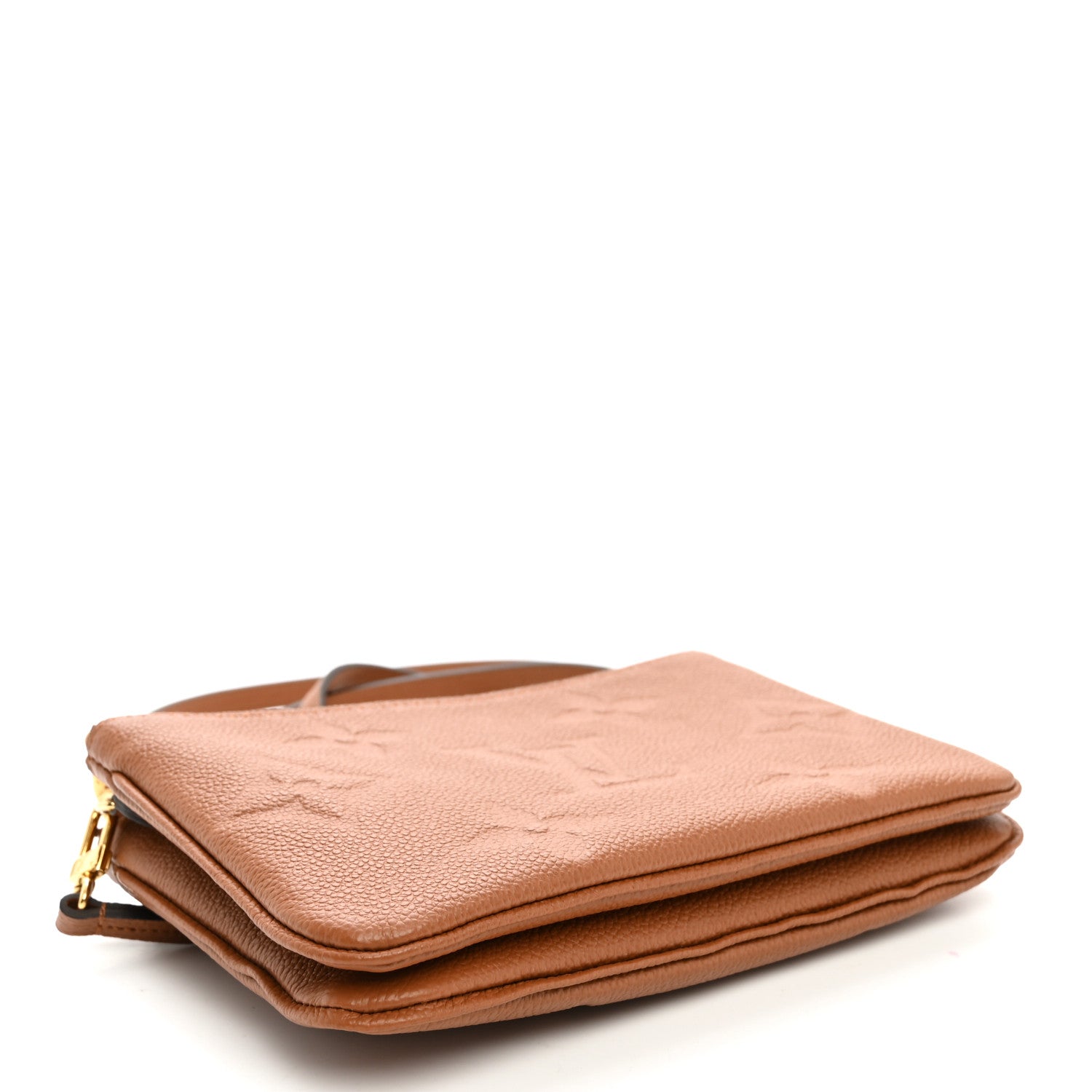 Louis Vuitton Empreinte Monogram Giant Double Zip Pochette Caramel 3 of 9