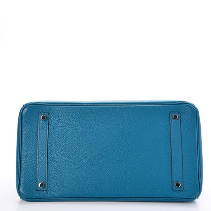 Hermes Togo Birkin 35 Bleu Izmir 7 of 32