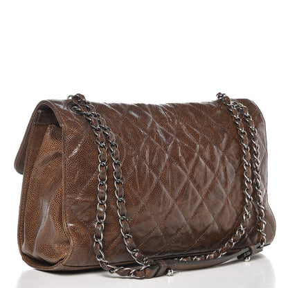 Chanel Crumpled Grained Calfskin Jumbo CC Crave Flap Beige 4 of 12