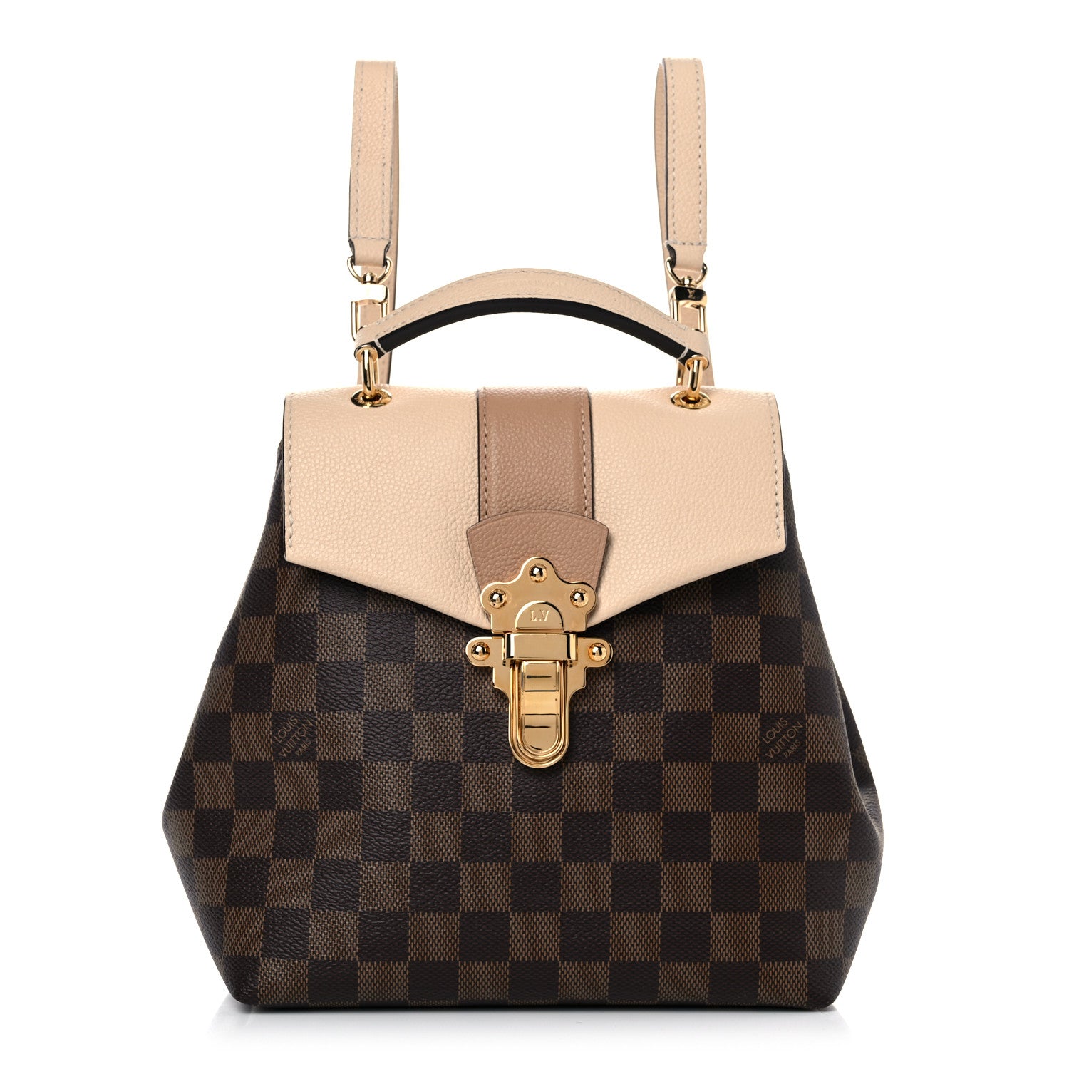 Louis Vuitton Damier Ebene Clapton Backpack Creme 1 of 9