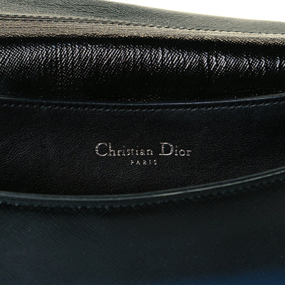 Christian Dior Grained Calfskin Stripe Dune Flap Black 11 of 13