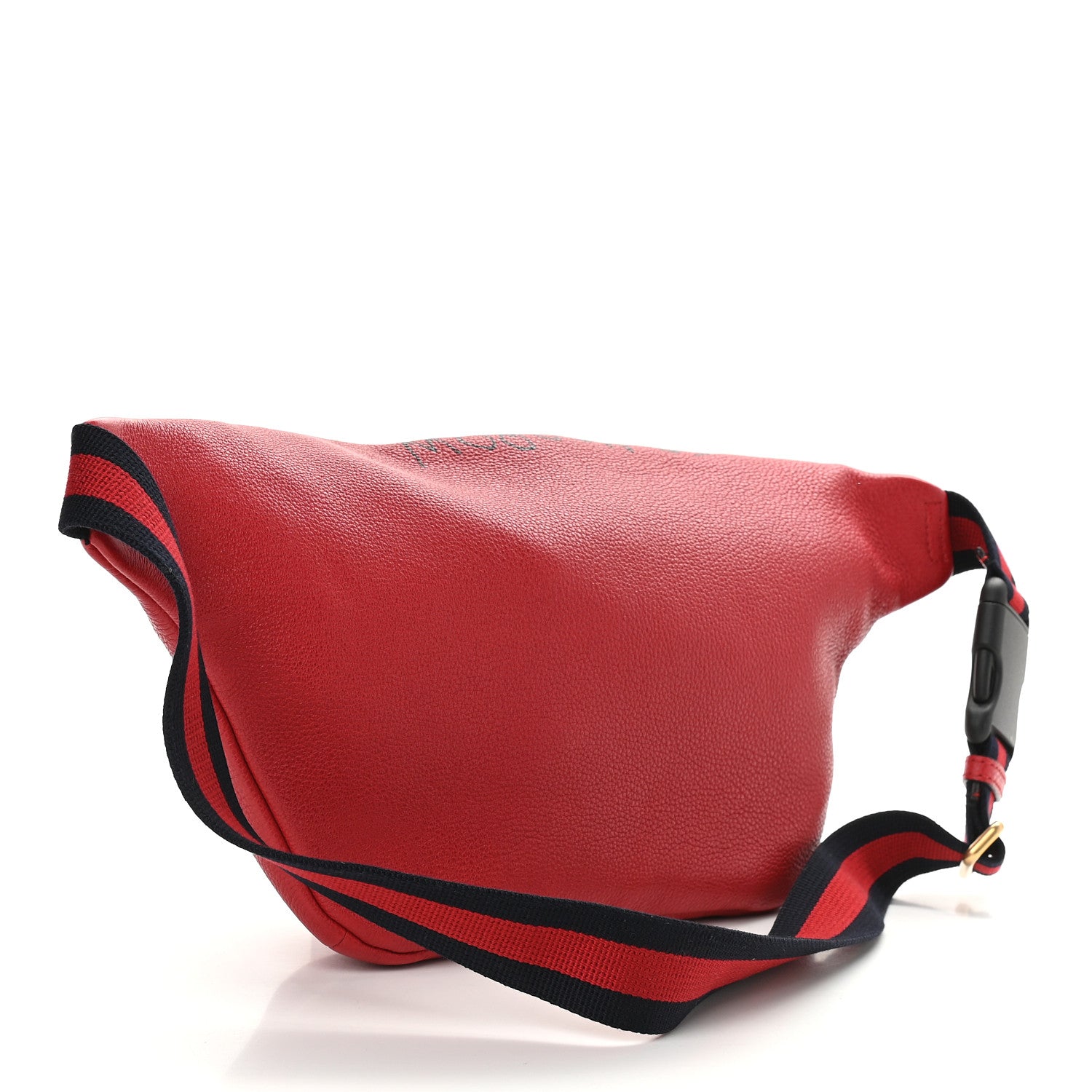 Gucci Grained Calfskin Coco Capitan Logo Belt Bag Hibiscus Red