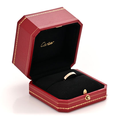 Cartier 18K Pink Gold 3.5mm LOVE Wedding Band Ring 50 5.25 5 of 5