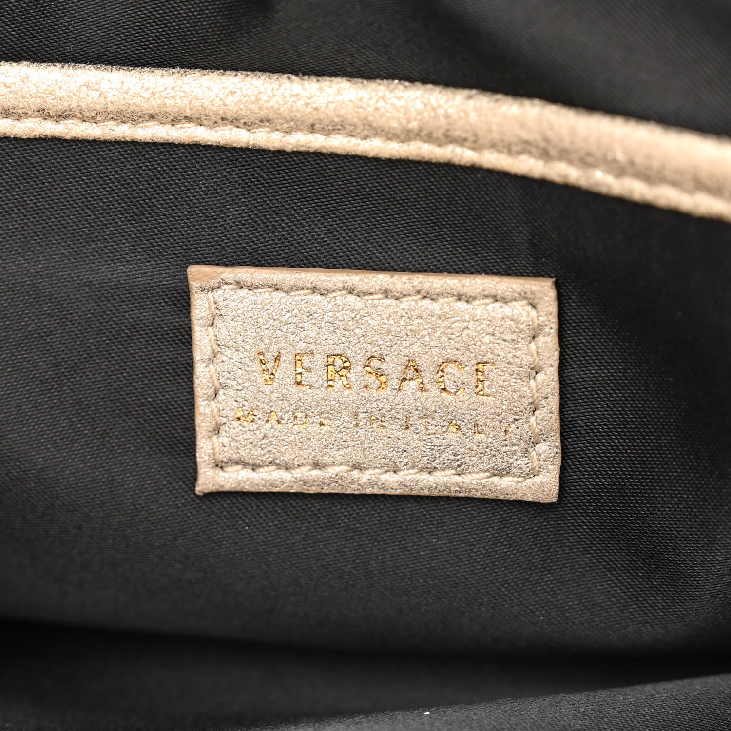 Versace Suede Crystal Medusa Sultan Evening Bag Gold 6 of 11