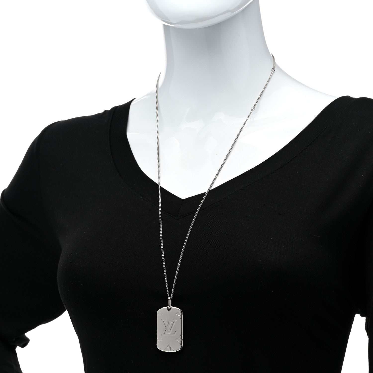 Louis Vuitton Monogram Locket Necklace 2 of 8