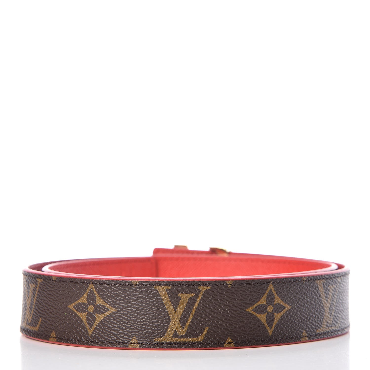 Louis Vuitton Monogram 30mm LV Initiales Reversible Belt 75 30 Coquelicot 3 of 6