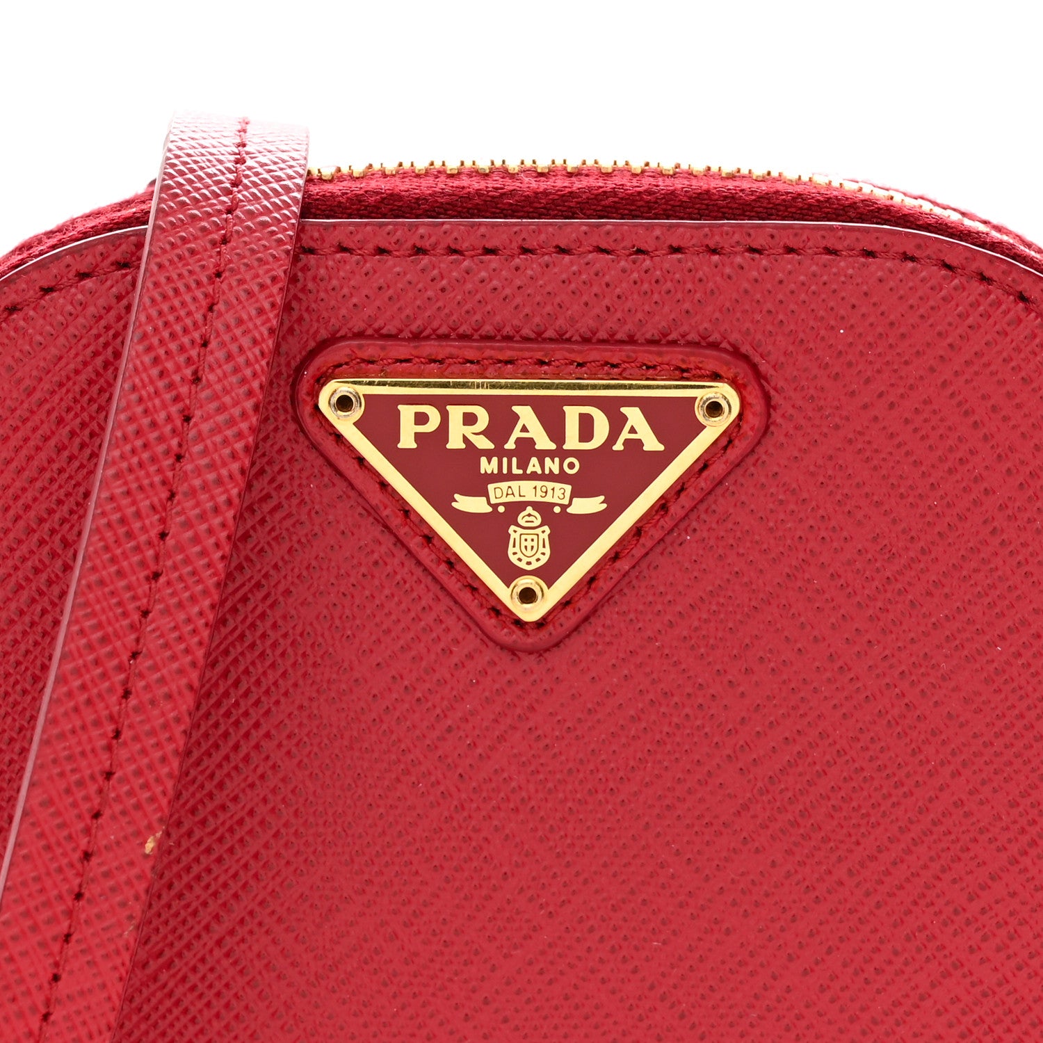 Prada Saffiano Triangle Phone Case Fuoco 8 of 12