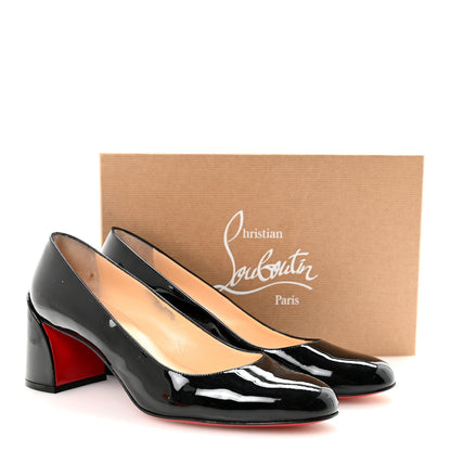 Christian Louboutin Patent Calfskin Miss Sab 55 Pumps 40 Black 9 of 9