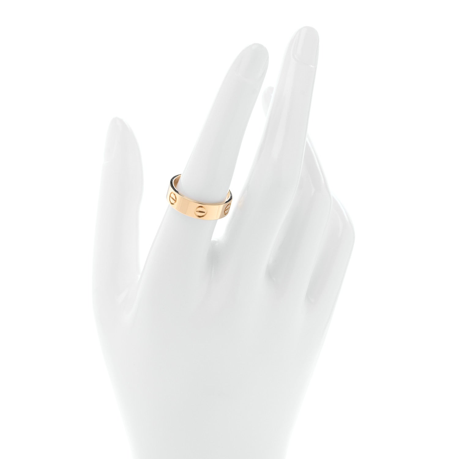 Cartier 18K Yellow Gold 5.5mm LOVE Ring 55 7.25 2 of 4