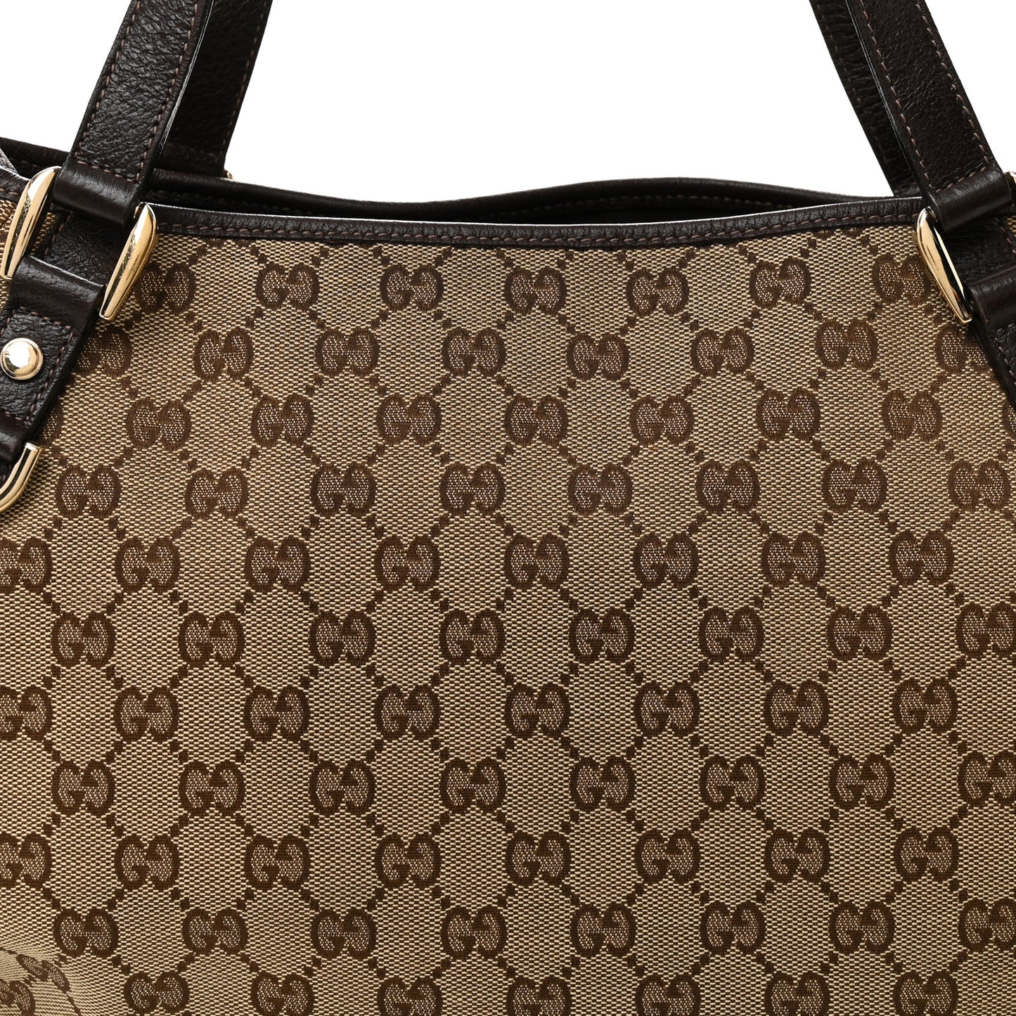 Monogram Medium Abbey Shoulder Bag Dark Brown
