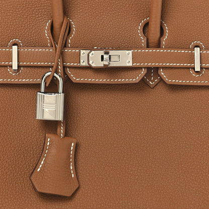 Hermes Taurillon Novillo Birkin 25 Gold 8 of 13