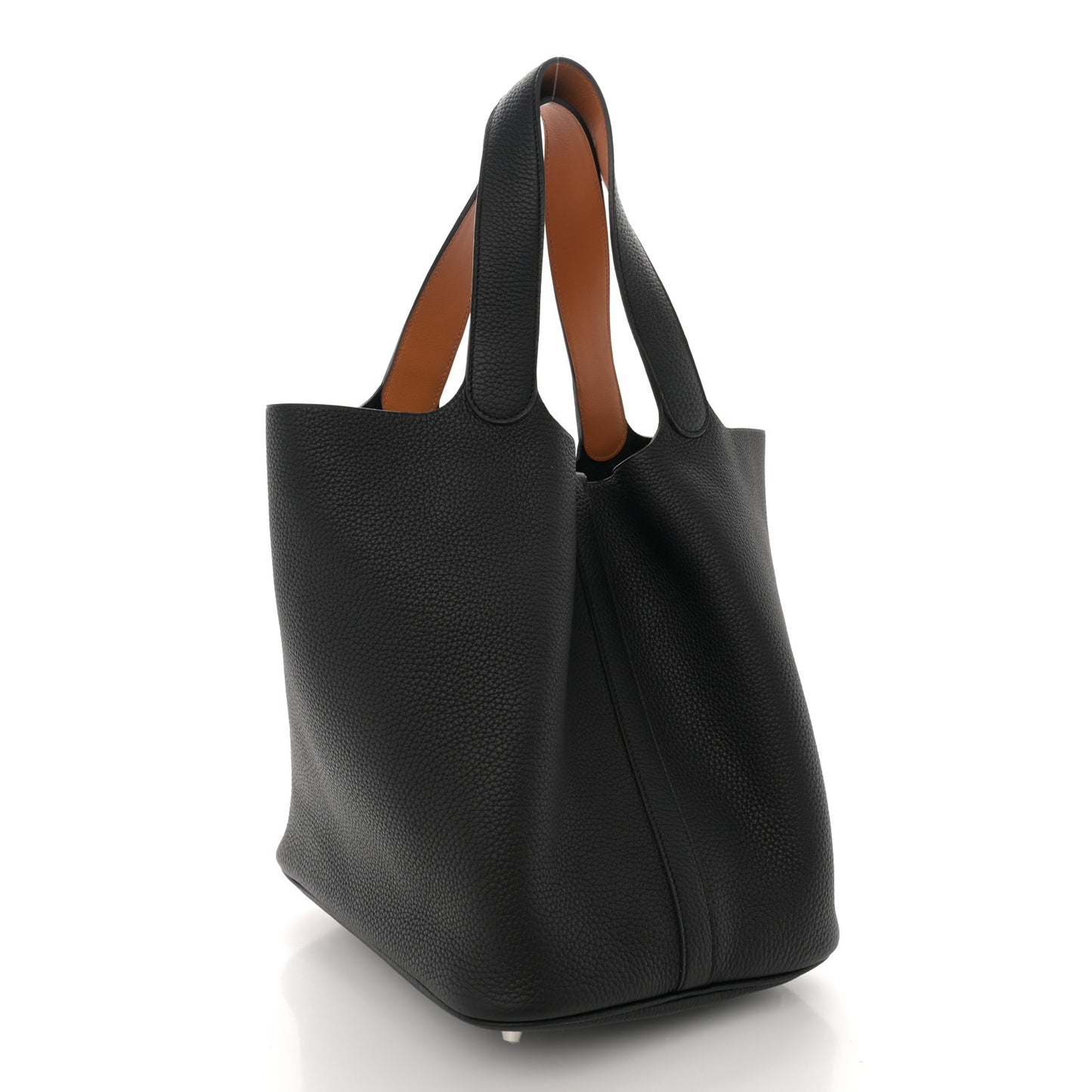 Taurillon Clemence Swift Eclat Picotin 26 GM Black Toffee