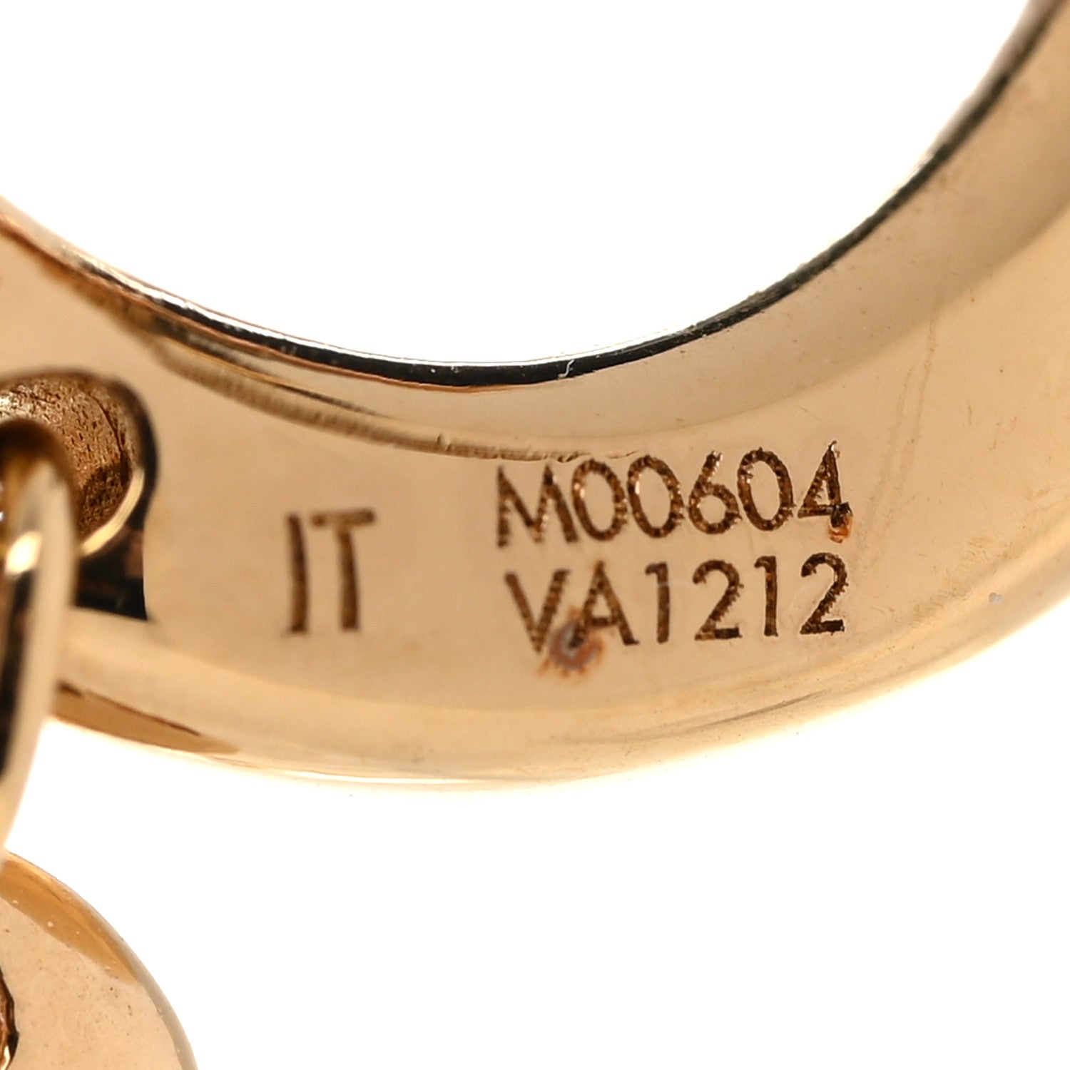 Louis Vuitton Metal Crystal My Blooming Hoop Earrings Gold 4 of 4