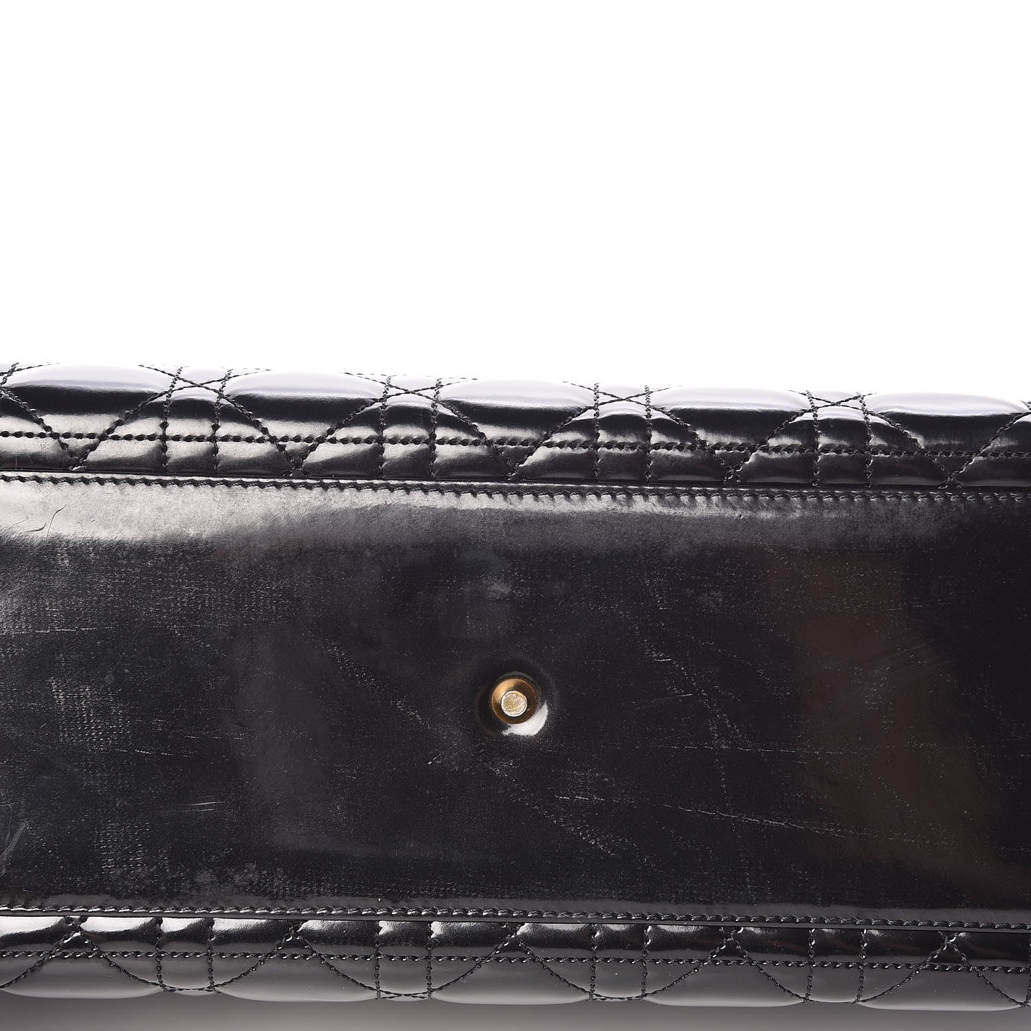 Christian Dior Glazed Calfskin Cannage Large Lady Dior Black 12 of 13