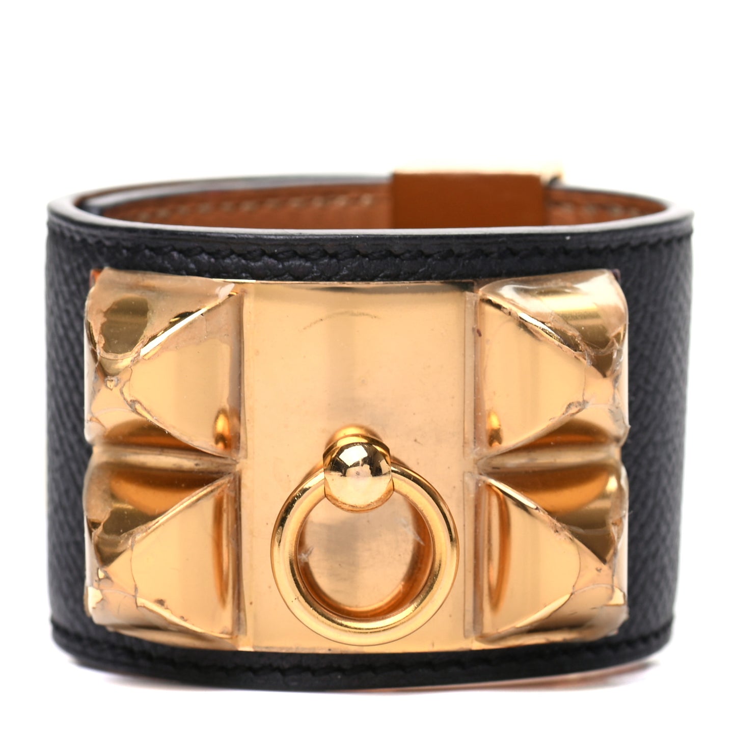 Epsom Collier de Chien CDC Bracelet S Black