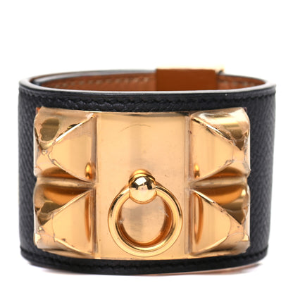 Hermes Epsom Collier de Chien CDC Bracelet S Black 1 of 5