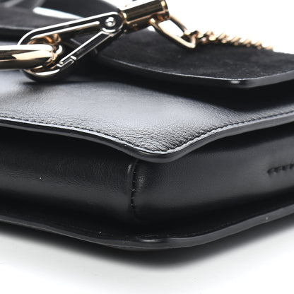 Chloe Suede Calfskin Small Faye Shoulder Bag Black 9 of 10