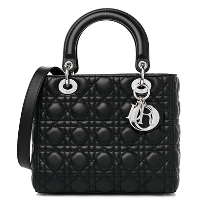 Christian Dior Lambskin Cannage Medium Lady Dior Black 1 of 9