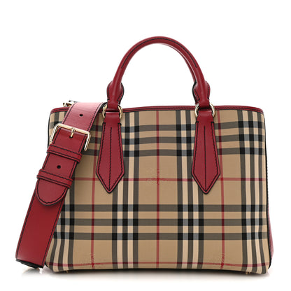 Burberry Horseferry Check Medium Ballingdon Tote Honey Parade Red 1 of 13