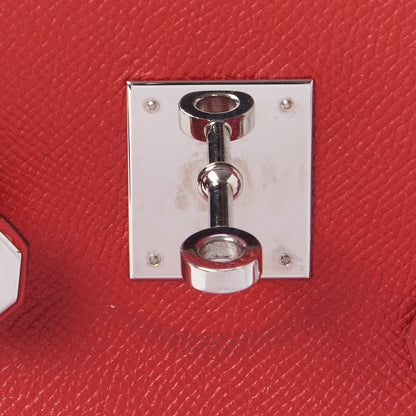 Hermes Epsom Birkin 30 Rouge Casaque 25 of 31