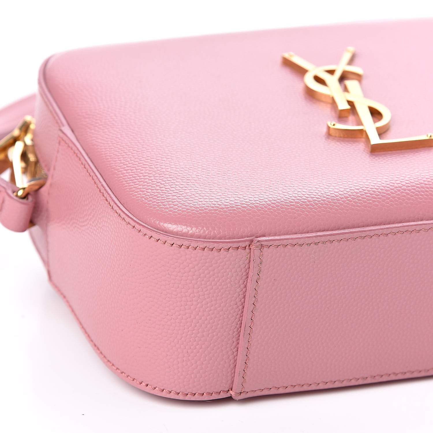 Saint Laurent Grain De Poudre Small Classic Monogram Camera Bag Old Rose 7 of 9
