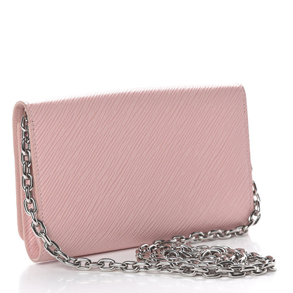 Louis Vuitton Epi Twist Chain Wallet Rose Ballerine 3 of 12